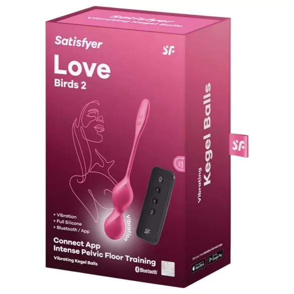 Satisfyer Love Birds 2 - Bola vaginal com vibração controlada por app (rosa)