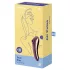 Satisfyer Dual Kiss - 2 em 1, vibrador vaginal e de clitóris (roxo)