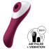 Satisfyer Dual Crush - vibrador ponto G e clitóris recarregável - vermelho