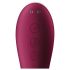 Satisfyer Dual Crush - vibrador ponto G e clitóris recarregável - vermelho