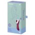 Satisfyer Dual Crush - vibrador ponto G e clitóris recarregável - vermelho