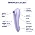 Satisfyer Dual Pleasure - vibrador 2 em 1 sucção e vibração - silicone lilás