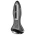 Satisfyer - plug anal vibrador rotativo com textura de pérolas - silicone preto