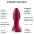 Satisfyer Rotator Plug 2 - vibrador anal recarregável com esferas