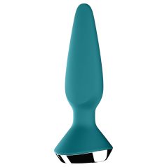   Satisfyer Plug-ilicious 1 - vibrador anal inteligente - silicone verde
