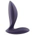 Satisfyer - plug anal vibrador control app - silicone lilás