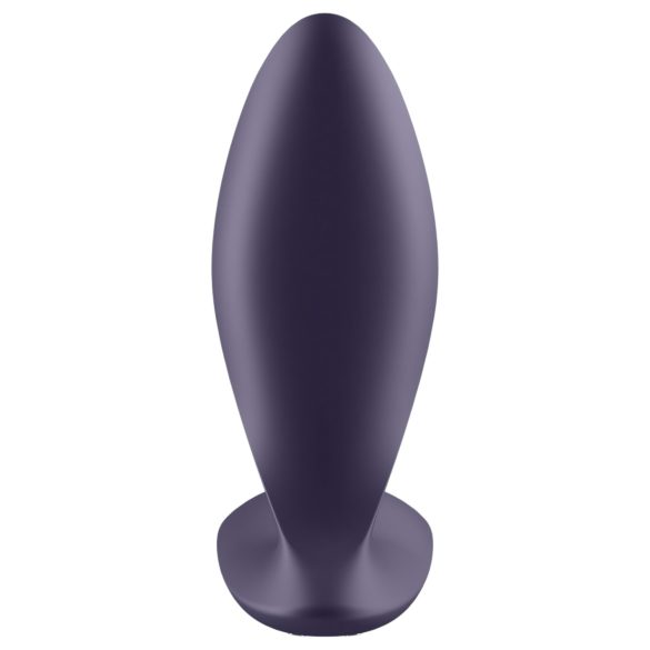 Satisfyer - plug anal vibrador control app - silicone lilás