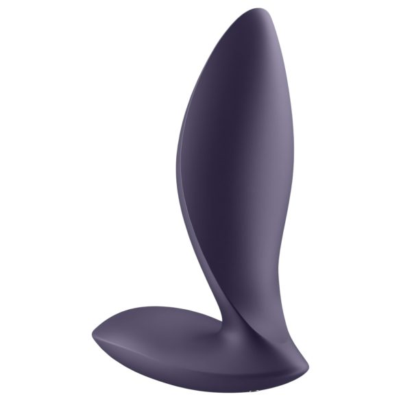 Satisfyer - plug anal vibrador control app - silicone lilás