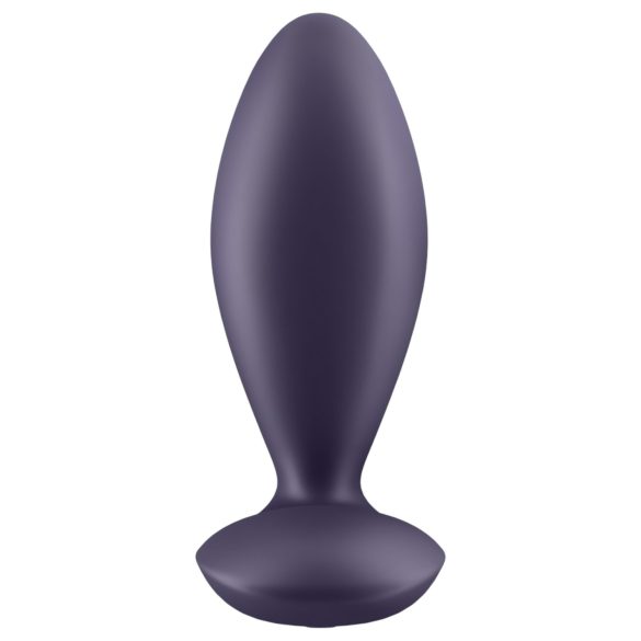 Satisfyer - plug anal vibrador control app - silicone lilás