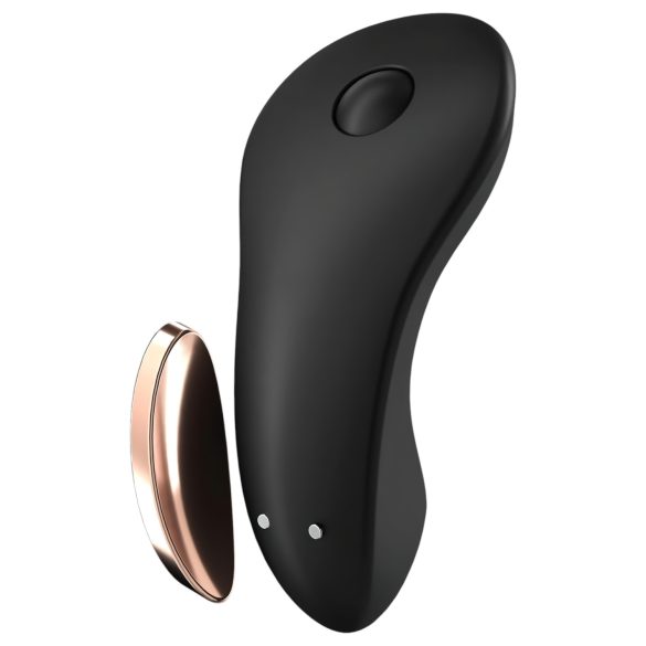Satisfyer Little Secret - vibrador clitóris inteligente à prova d'água - preto