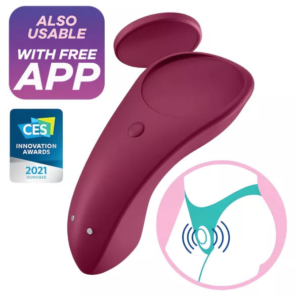 Satisfyer Sexy Secret - Vibrador de calcinha controlado por app (vermelho)