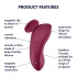 Satisfyer Sexy Secret - Vibrador de calcinha controlado por app (vermelho)