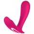 Satisfyer Top Secret - vibrador duplo motor control app - silicone rosa