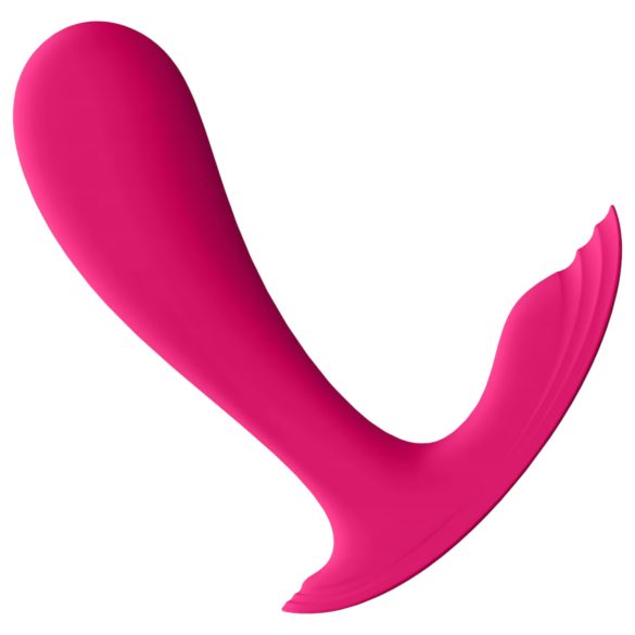 Satisfyer Top Secret - vibrador duplo motor control app - silicone rosa