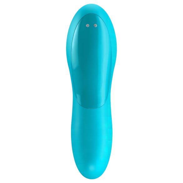 Satisfyer Teaser - vibrador de dedo recarregável à prova d'água - turquesa