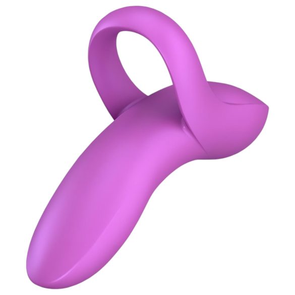 Satisfyer Bold Lover - vibrador de dedo recarregável à prova d'água - rosa