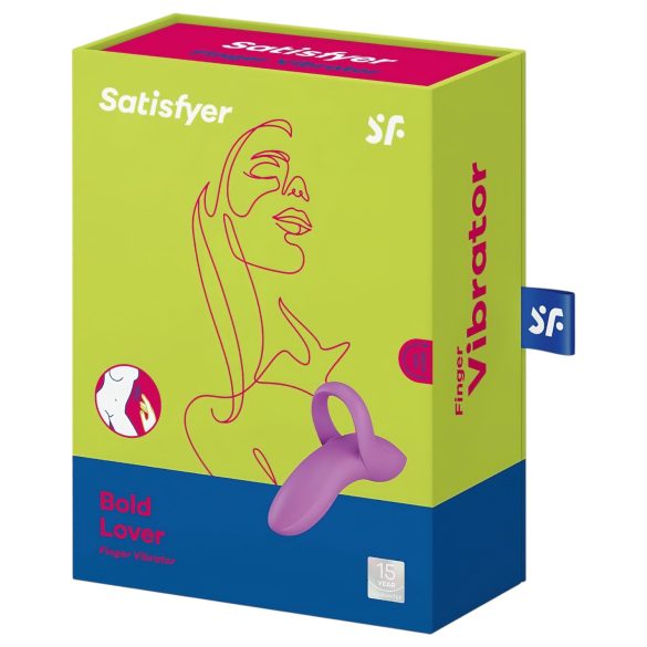 Satisfyer Bold Lover - vibrador de dedo recarregável à prova d'água - rosa
