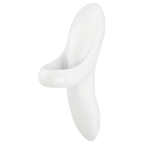 Satisfyer Bold Lover - vibrador de dedo recarregável e à prova d'água (branco)