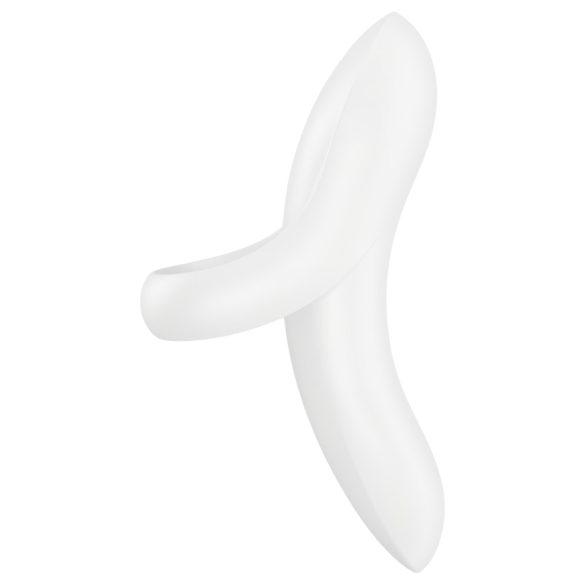 Satisfyer Bold Lover - vibrador de dedo recarregável e à prova d'água (branco)