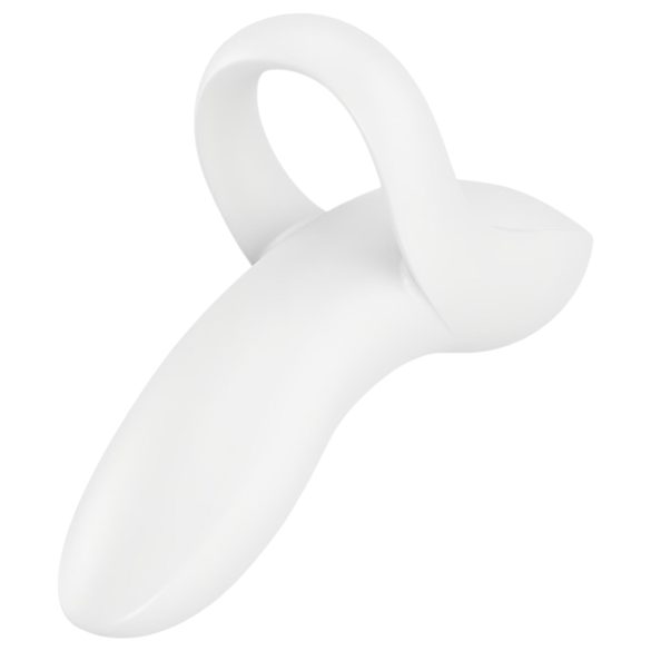 Satisfyer Bold Lover - vibrador de dedo recarregável e à prova d'água (branco)