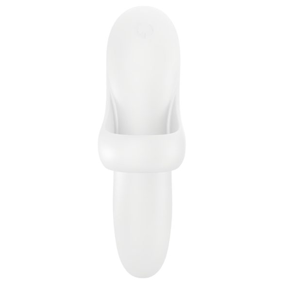 Satisfyer Bold Lover - vibrador de dedo recarregável e à prova d'água (branco)