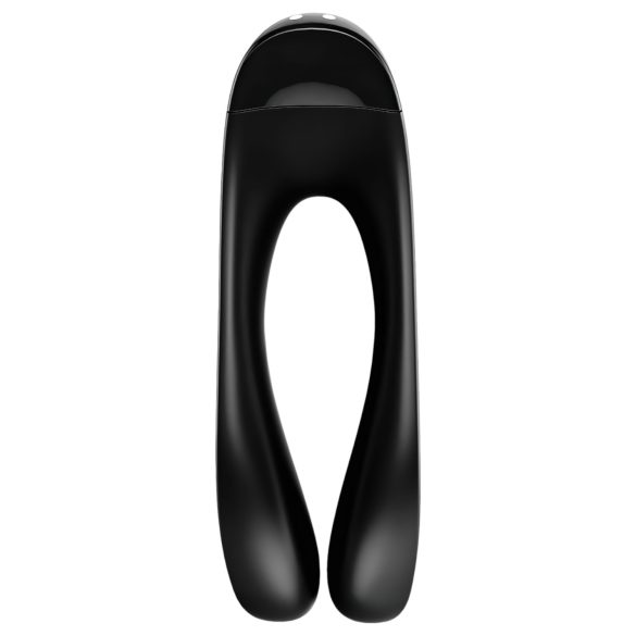 Satisfyer Candy Cane - vibrador duplo recarregável à prova d'água - preto