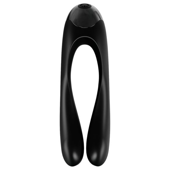 Satisfyer Candy Cane - vibrador duplo recarregável à prova d'água - preto