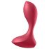 Satisfyer Backdoor Lover - vibrador anal recarregável à prova d'água - vermelho
