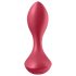 Satisfyer Backdoor Lover - vibrador anal recarregável à prova d'água - vermelho