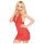 Penthouse Sweet & Spicy - conjunto de lingerie rendado com colarinho - vermelho - M/L