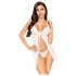Penthouse After Sunset - babydoll transparente com tanga - branco - L/XL