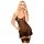 Penthouse Guilty Icon - vestido com cinta-liga e tanga - preto - L/XL