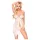 Penthouse Sweet Beast - babydoll sexy com tanga - renda branca - L/XL