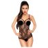 Penthouse Turned on - body rendado aberto - preto - M/L