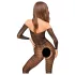 Penthouse Dreamy Diva - macacão sensual rendado ziguezague - preto
