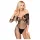 Penthouse High Profil - macacão sensual com flores - renda preta - XL