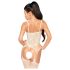 Penthouse - conjunto lingerie renda floral - branco - XL