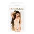 Penthouse - conjunto lingerie renda floral - branco - XL