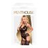 Penthouse Hottie - lingerie feminina - conjunto rendado e strappy - preto