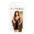 Penthouse Juicy Poison - mini vestido com alças (preto) - XL