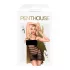 Penthouse Ecstasy Queen - vestido arrastão listrado - preto