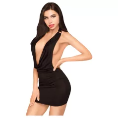  Penthouse - vestido com alça de pescoço e tanga - preto - M/L
