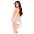 Penthouse - lingerie fantasia - vestido rendado e tanga - branco