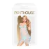 Penthouse - lingerie sexy com renda - vestido e tanga - azul