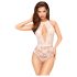 Penthouse Toxic Powder - body com gola alta - renda branca - M/L