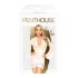 Penthouse - robe rendado e tanga - branco - XL