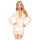 Penthouse Hypnotic Power - robe curto rendado e tanga - branco