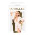 Penthouse Hypnotic Power - robe curto rendado e tanga - branco