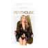 Penthouse Hypnotic Power - robe curto rendado e tanga - preto - XL