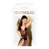 Penthouse Best Forplay - body de renda com véu de tule - preto